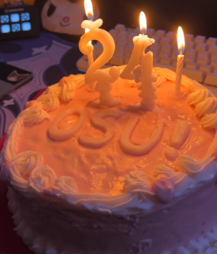 custom osu! birthday cake